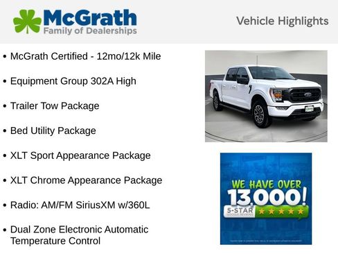Used 2023 Ford F150 XLT w/ Equipment Group 302A High AWD/4WD image 6