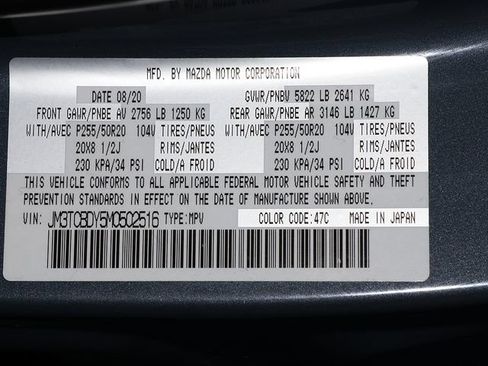 Used 2021 MAZDA CX-9 Carbon Edition AWD/4WD image 40
