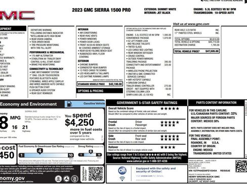 Used 2023 GMC Sierra 1500 Pro RWD image 8