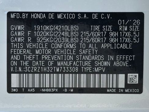 New 2026 Honda HR-V LX image 21