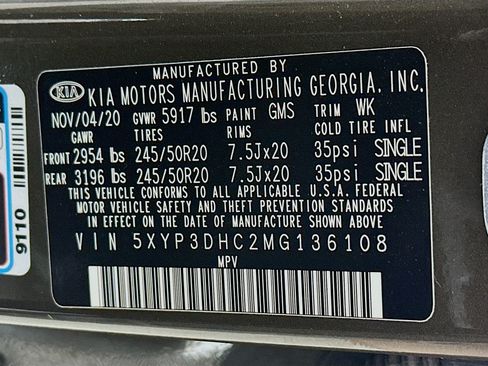 Certified 2021 Kia Telluride EX w/ EX Premium Package AWD/4WD image 33