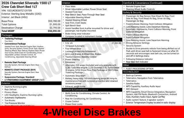 Used 2026 Chevrolet Silverado 1500 LT AWD/4WD image 54
