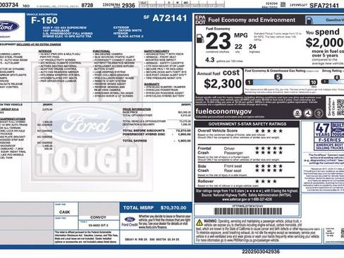 New 2025 Ford F150 Lariat w/ Equipment Group 501A Mid image 50