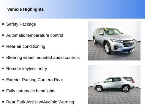Used 2023 Chevrolet Traverse LS w/ Safety Package FWD image 2