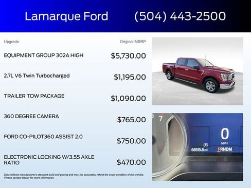 Used 2021 Ford F150 XLT w/ Equipment Group 302A High image 2