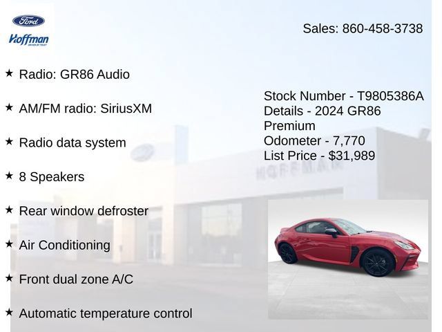 Used 2024 Toyota GR86 Premium RWD image 5