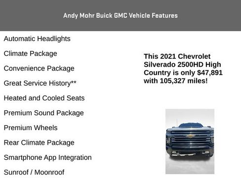 Used 2021 Chevrolet Silverado 2500 High Country AWD/4WD image 8
