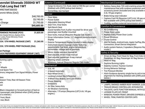 Used 2022 Chevrolet Silverado 3500 W/T w/ WT Convenience Package image 27