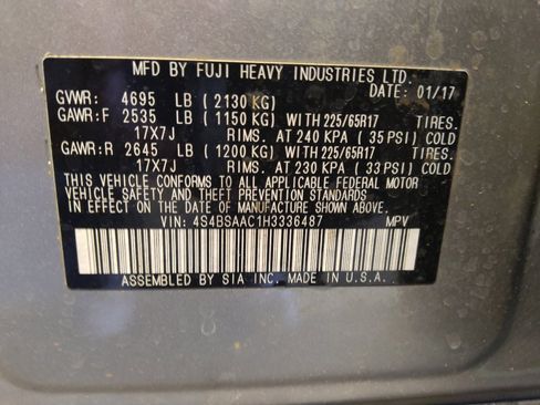 Used 2017 Subaru Outback 2.5i AWD/4WD image 33
