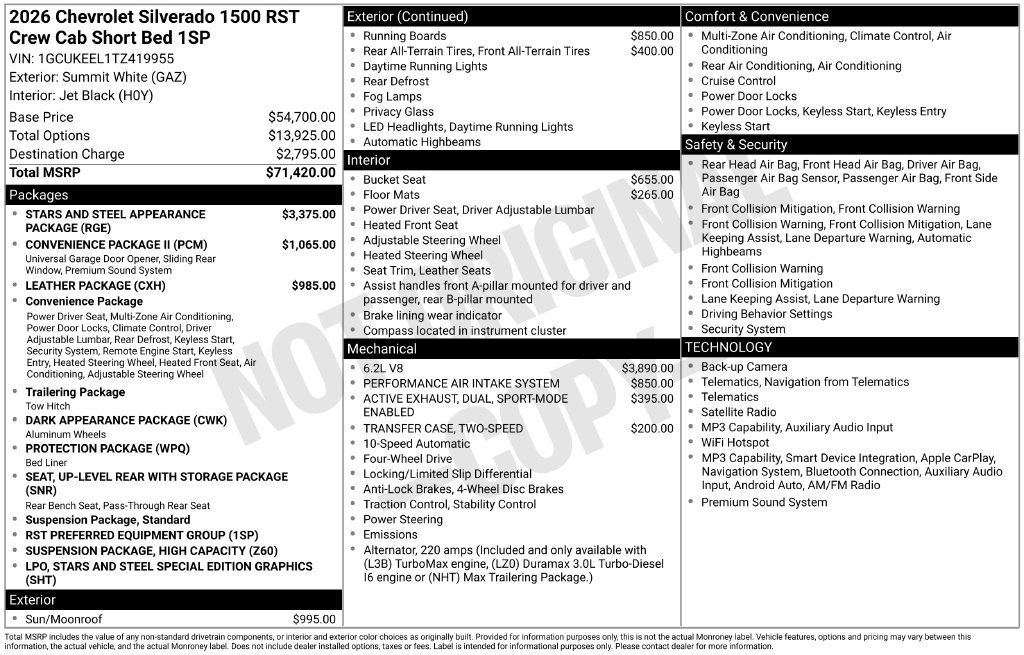 New 2026 Chevrolet Silverado 1500 RST AWD/4WD image 34