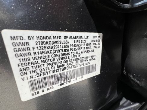 Used 2011 Honda Pilot LX image 9