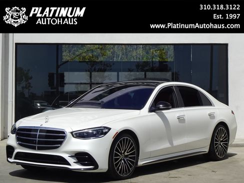 Used 2021 Mercedes-Benz S 580 4MATIC Sedan w/ AMG Line image 1
