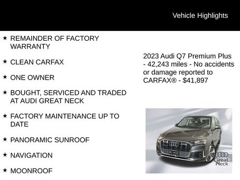 Used 2023 Audi Q7 3.0T Premium Plus w/ Premium Plus Package AWD/4WD image 9