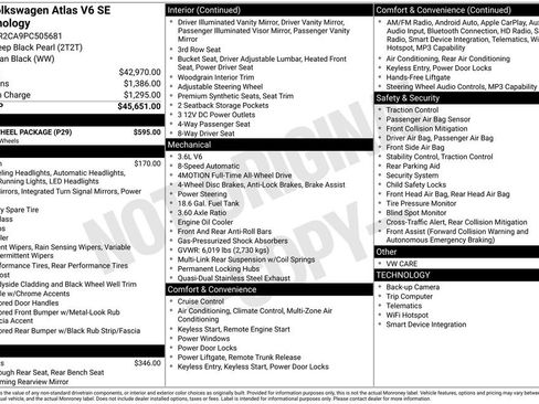Certified 2023 Volkswagen Atlas SE w/ Black Wheel Package AWD/4WD image 20