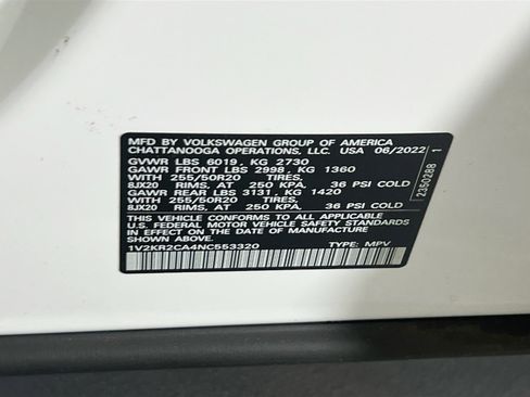 Used 2022 Volkswagen Atlas SE image 33