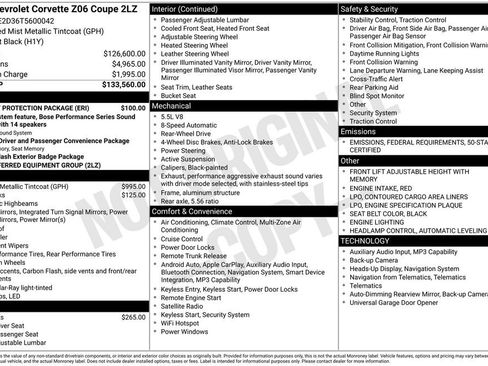 New 2026 Chevrolet Corvette Z06 w/ Battery Protection Package image 6