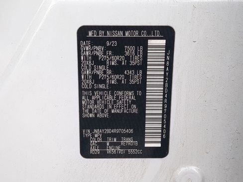 Used 2024 Nissan Armada SL image 38