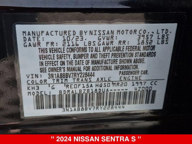 Certified 2024 Nissan Sentra S FWD image 39