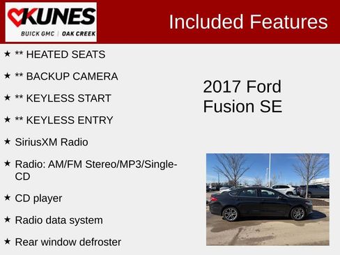Used 2017 Ford Fusion SE w/ Equipment Group 201A image 2
