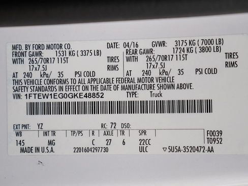 Used 2016 Ford F150 XLT AWD/4WD image 57