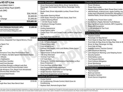 Used 2022 Kia K5 GT-Line w/ GT-Line FWD Premium Package image 31