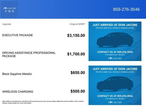 Used 2023 BMW 540i xDrive w/ Executive Package AWD/4WD image 2