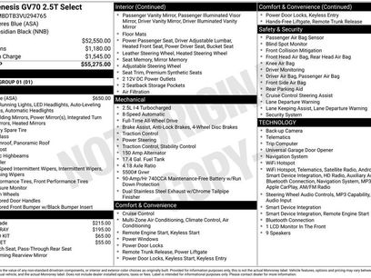 New 2027 Genesis GV70 2.5T Select