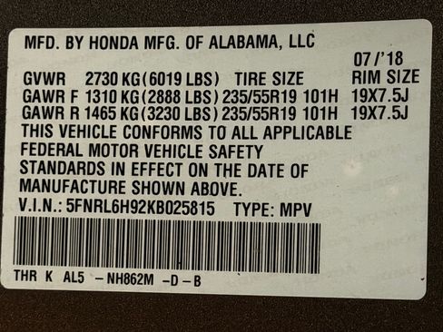 Used 2019 Honda Odyssey Elite image 26