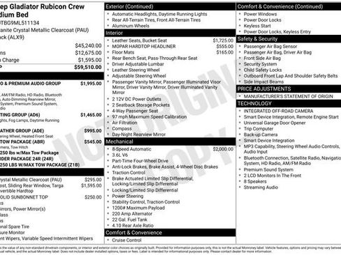 Used 2021 Jeep Gladiator Rubicon image 2