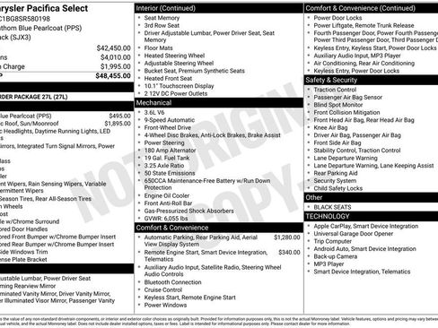 Used 2025 Chrysler Pacifica Select image 5