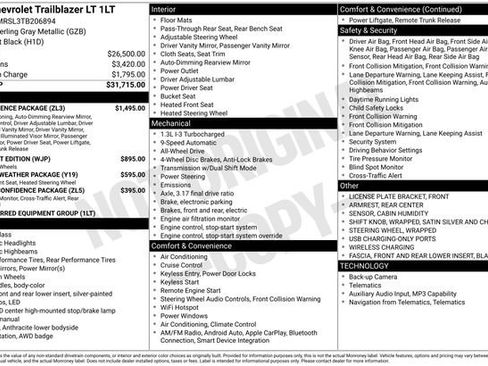 New 2026 Chevrolet TrailBlazer LT w/ Convenience Package AWD/4WD image 24