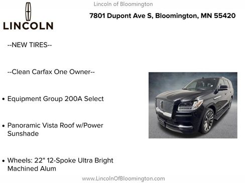 Used 2019 Lincoln Navigator Select AWD/4WD image 5