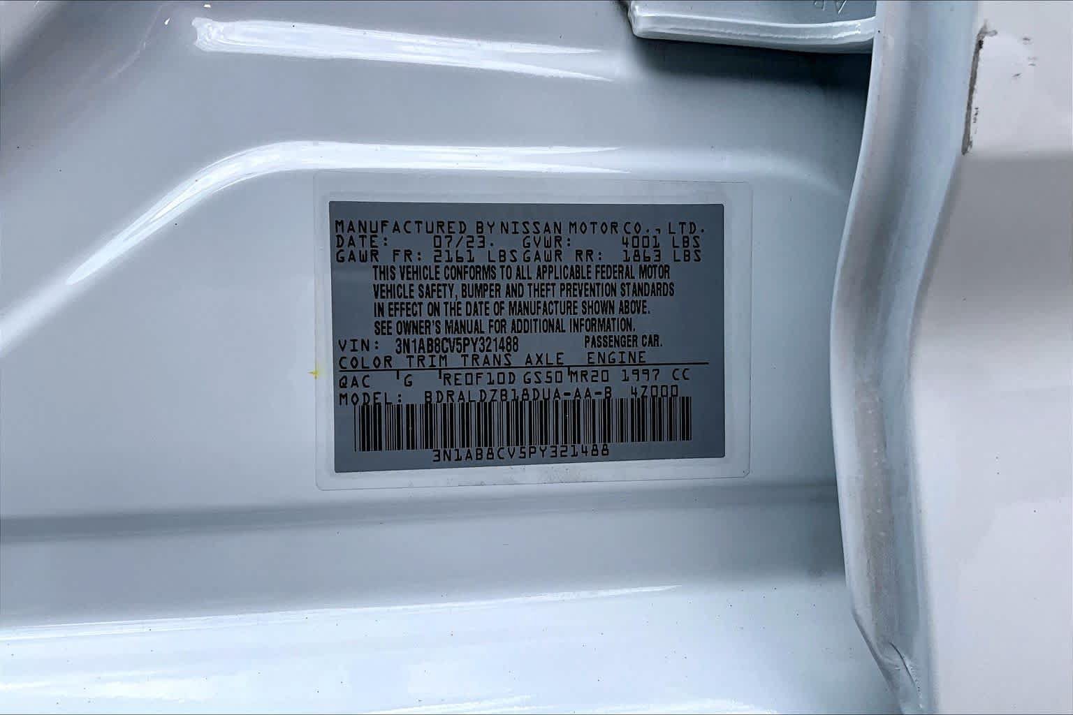 Certified 2023 Nissan Sentra SV FWD image 33