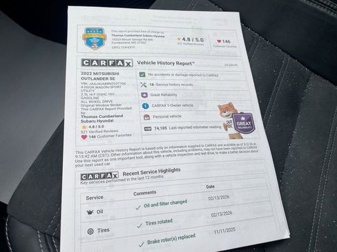 Used 2022 Mitsubishi Outlander SE image 43