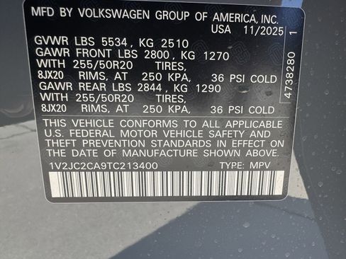 New 2026 Volkswagen Atlas Cross Sport SE image 27