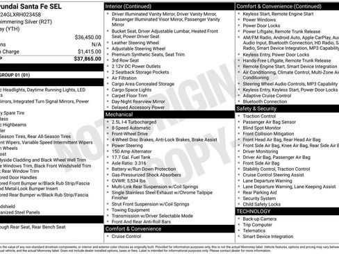 Used 2024 Hyundai Santa Fe SEL FWD image 36