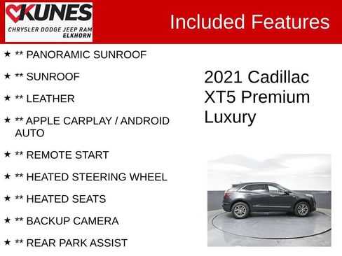 Used 2021 Cadillac XT5 Premium Luxury FWD image 2