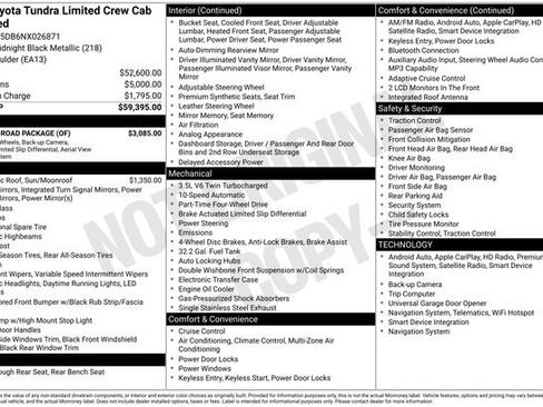 Used 2022 Toyota Tundra Limited w/ TRD Off-Road Package AWD/4WD image 30