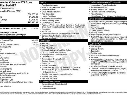 Used 2021 Chevrolet Colorado Z71 AWD/4WD image 5
