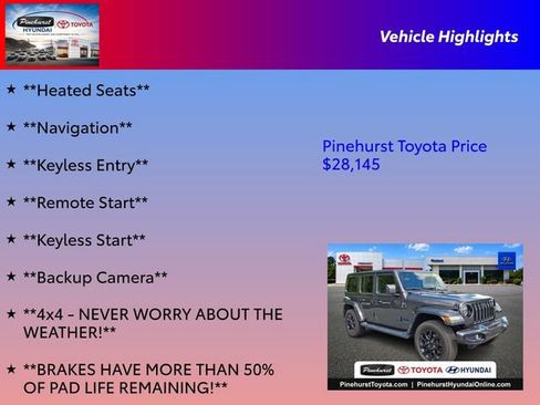 Used 2021 Jeep Wrangler Unlimited Sahara AWD/4WD image 26