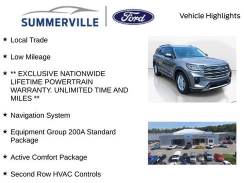 Certified 2025 Ford Explorer Active w/ Active Comfort Package RWD image 2