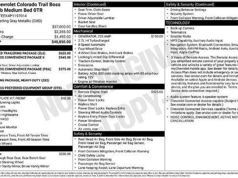 Used 2023 Chevrolet Colorado Trail Boss w/ Advanced Trailering Package AWD/4WD image 34