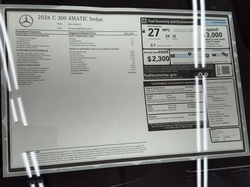 New 2026 Mercedes-Benz C 300 4MATIC Sedan image 33