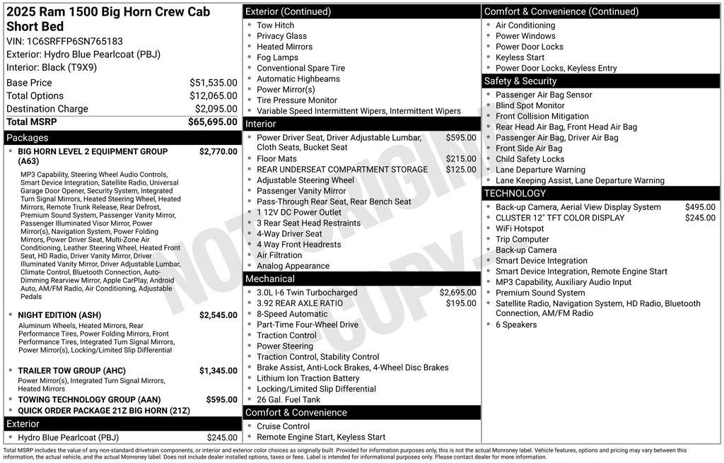 Used 2025 RAM 1500 Big Horn AWD/4WD image 2