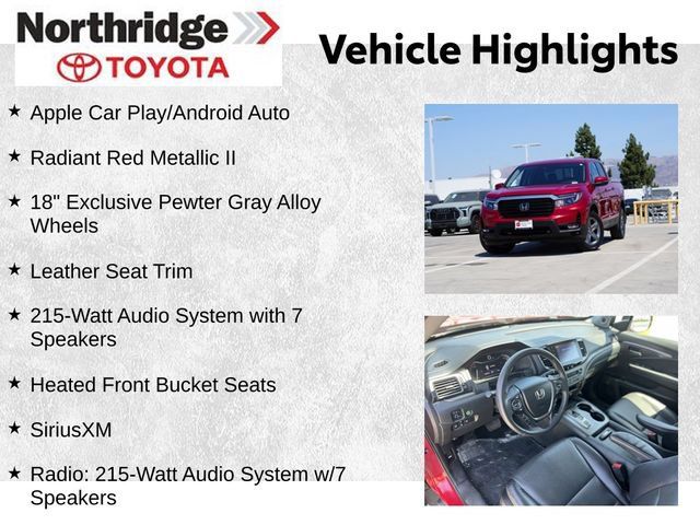 Used 2023 Honda Ridgeline RTL image 2