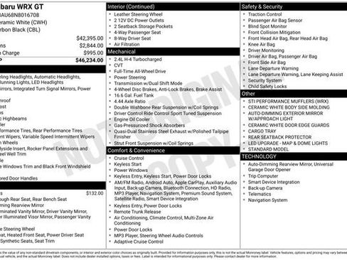 Used 2022 Subaru WRX GT image 60