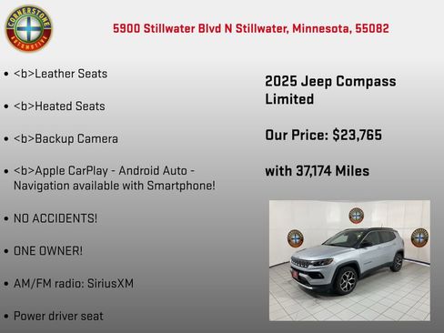 Used 2025 Jeep Compass Limited image 5