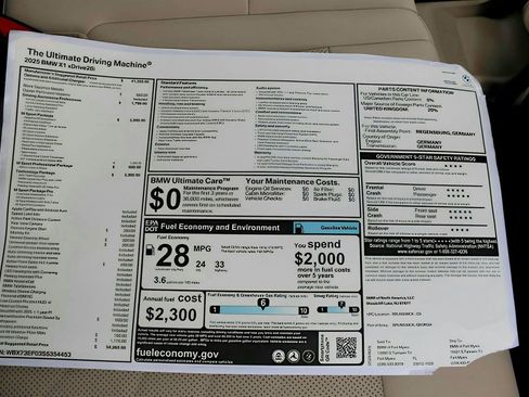 Used 2025 BMW X1 xDrive28i w/ Technology Package image 34