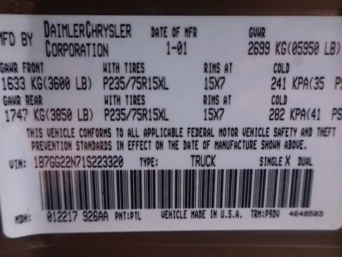 Used 2001 Dodge Dakota SLT image 43