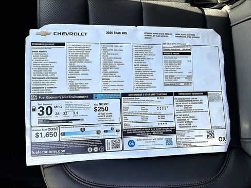 New 2026 Chevrolet Trax RS w/ Driver Confidence Package FWD image 14